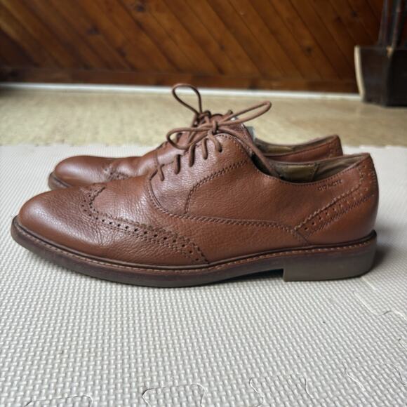Coach Mens Griffin Brown Brogue Dress Shoes Size 11 Classic Office Business